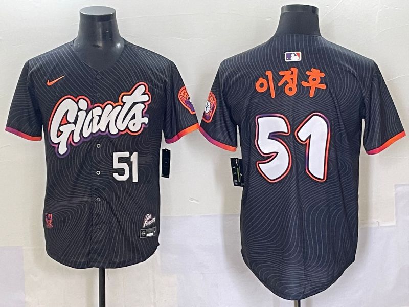 Men 2025 San Francisco Giants #51 J.H.Lee Black Joint Name Nike MLB Jersey style 43->san francisco giants->MLB Jersey